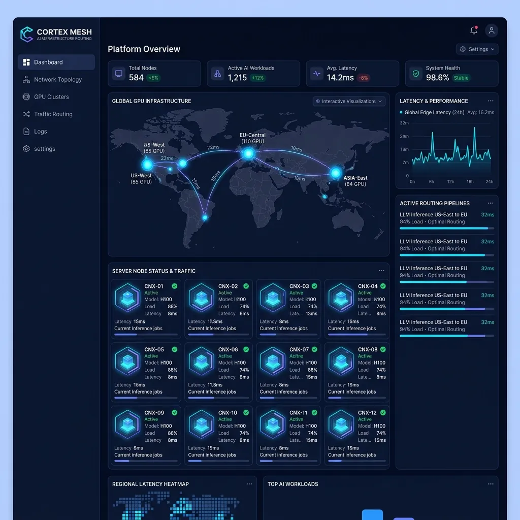 Cortex Mesh - AI · Distributed Infrastructure