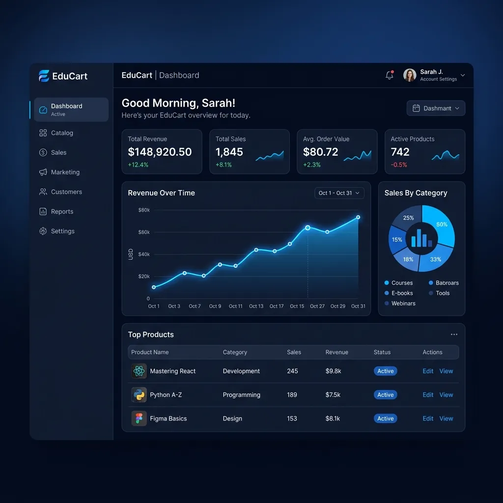 EduCart - Full Stack E-Commerce Platform